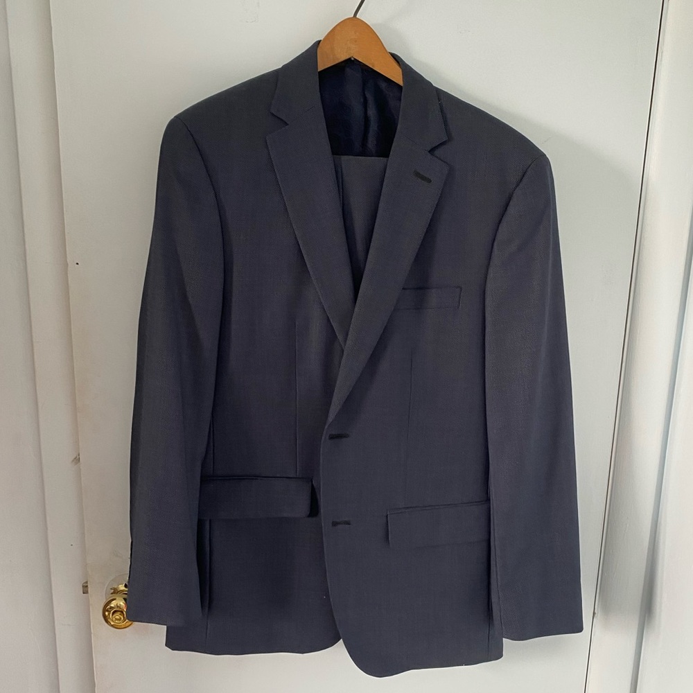 Navy Tasso Elba wool 2-piece suit